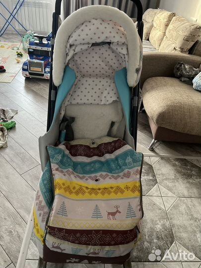 Детские санки коляска с колесами