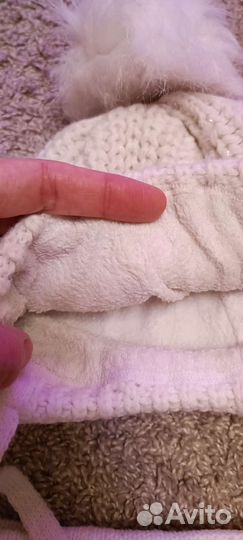 Шапка+снуд для девочки р. 50