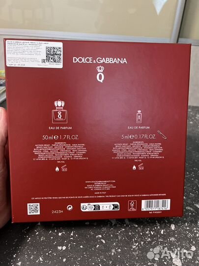 Новый набор Dolce Gabanna Q женский 50 мл + 5 мл