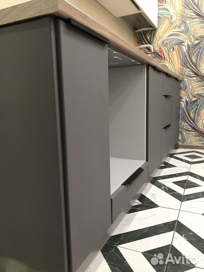 Прямая кухня в студию ксп:32805