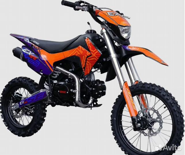 Питбайк BSE EX125 17/14 Blue Orange Ant (020)