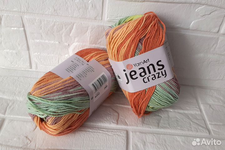 Демисезонная пряжа YarnArt Jeans Crazy