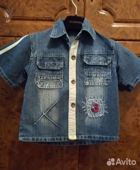 Рубашка джинс, на3-4года