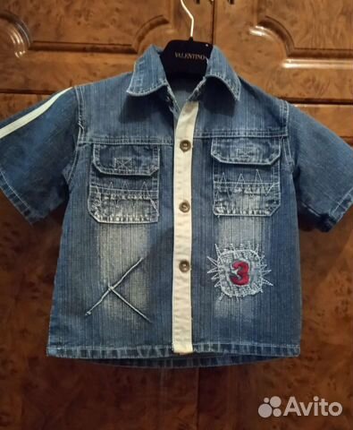 Рубашка джинс, на3-4года