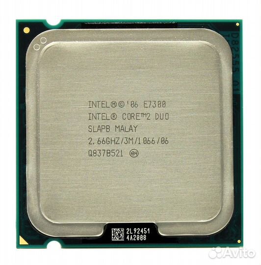Процессор Intel Core 2 Duo E7300 slapb 2.66 GHz