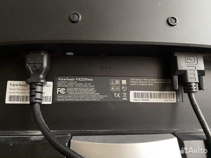 Монитор viewsonic 22