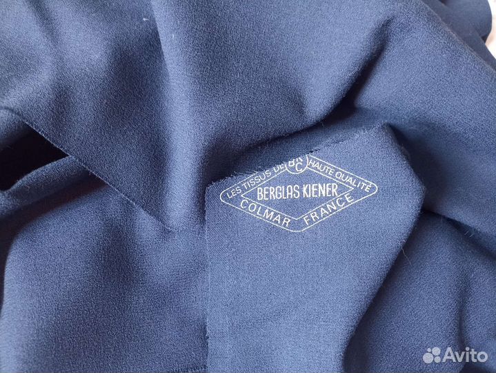 Отрез шерстяной ткани и бархат винтаж