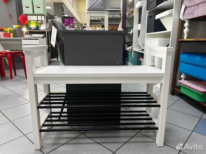 Скамья с полкой для обуви хемнэс IKEA, новая