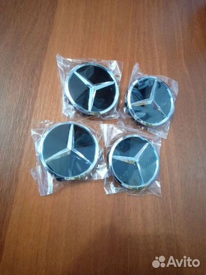 Колпачки. Заглушки на литые диски Mercedes (D60)