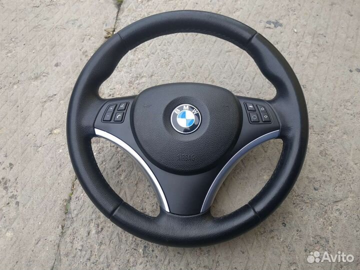 Руль Бмв е87 е90 е84 с аэрбегом и кнопками Sport