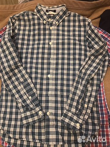 Рубашка на мальчика 12- 13 лет, х/б