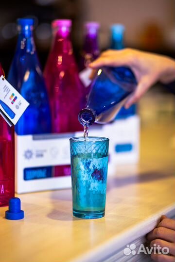 Графин для воды из цветного стекла