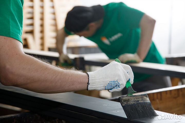 Шлифовка и покраска дерева/пиломатериалов