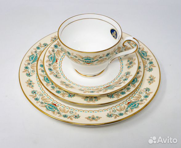 Четвёрка Эйнзли, фарфор, Англия, редкая