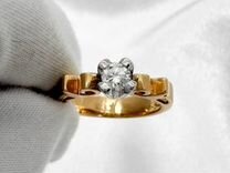 Золотое кольцо с бриллиантом 585 проба 3.57 гр
