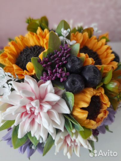 Букет из мыла ручной работы