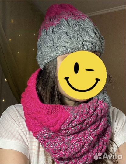 Шапка и снуд женский