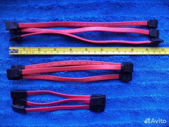 Кабели SATA 45, 25, 20, 15 см, IDE, FDD