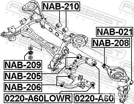 Опора шаровая Nissan Pathfinder R51M 05-13