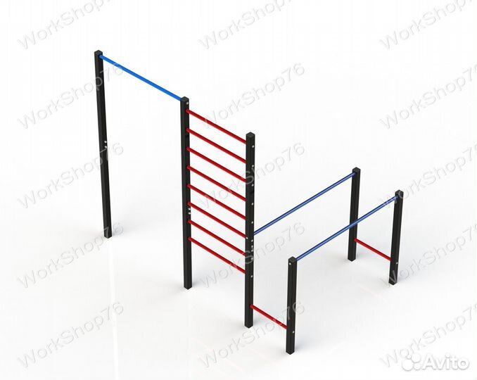 Уличный турник качели брусья шведская стенка