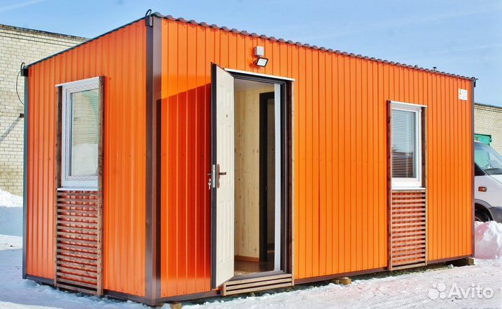 Бытовка 6.19х2.42 Вагончик Пост охраны Проходная