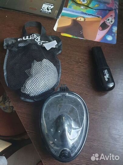 Маски для плавания с трубкой,трубки 2 штуки