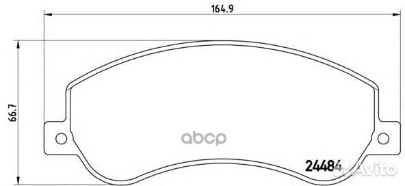 P85115 колодки дисковые передние VW Amarok 2.0