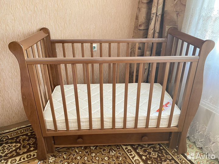 Кроватка лель Кубаньлесстрой модель Лаванда