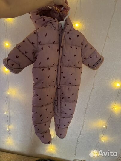 Зимний комбинезон для девочки 80