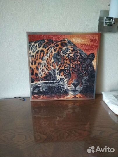 Алмазная мозаика Леопард