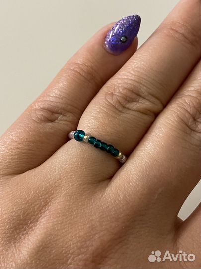 Кольцо из бисера