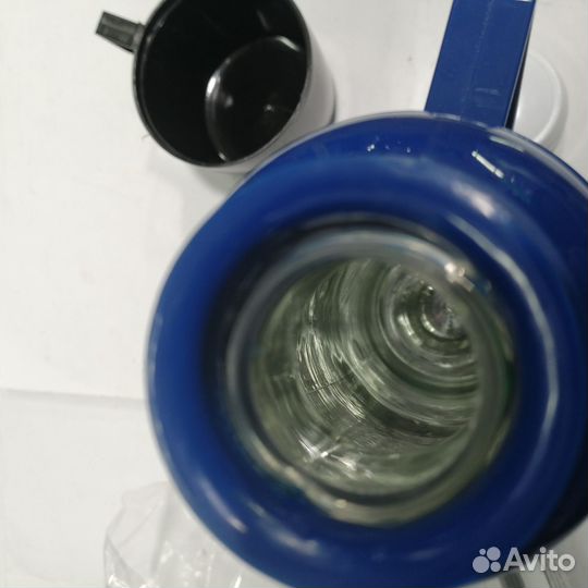 Термос со стеклянной колбой 0.4л новый