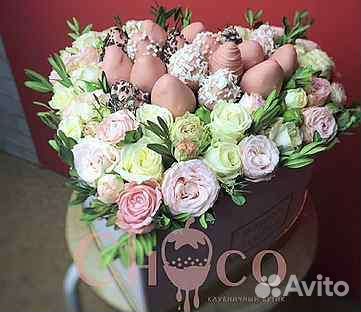 Шикарные букеты из клубники в шоколаде