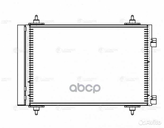 Радиатор PSA 307/C4 00- кондиционера lrac20GK L