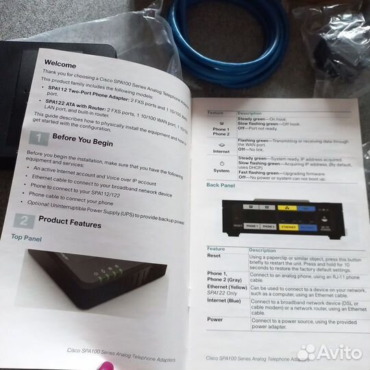 Адаптер Cisco SPA 112 VoIP-телефония