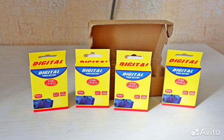 Аккумуляторы Canon LP E12, 4 штуки