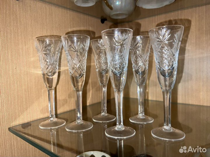 Хрустальные бокалы СССР