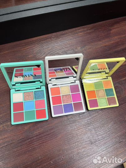 Norvina mini set палетки теней пигменты