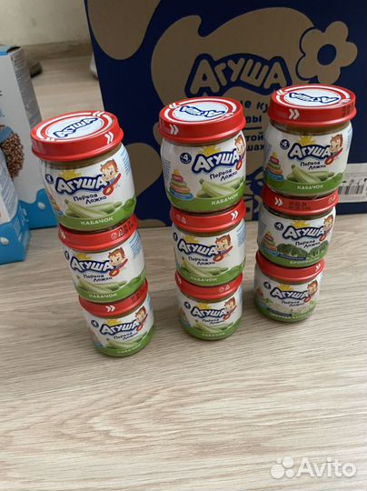 Агуша пюре и каша