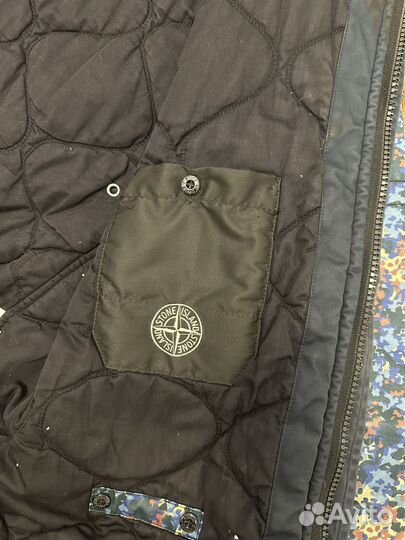 Куртка зимняя мужская Stone Island Raso Gommato