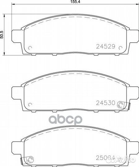 Колодки тормозные дисковые Strong Ceramic пер