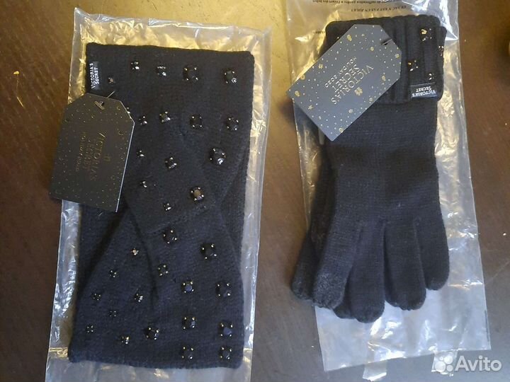 Повязка и перчатки Victorias Secret новые