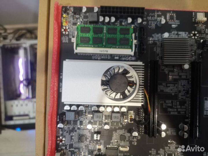 Материнская плата BTC-T37 с проц. майнинг на 8 кар