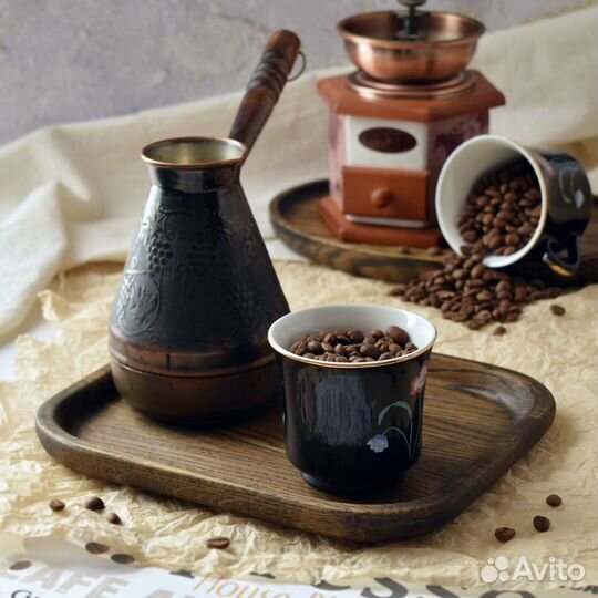 Деревянный сервировочный поднос прямоугольный