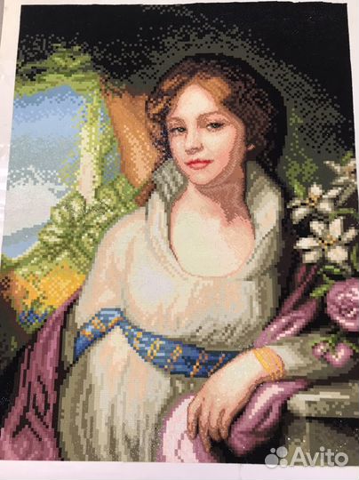 Портрет Марии Лопухиной ручная работа