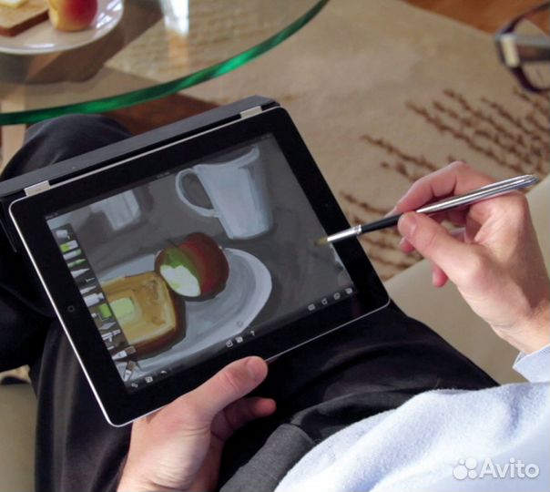 Кисть-стилус, два в одном (iPad, Android и Win)