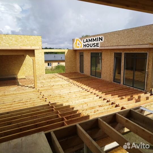 Готовый дом из Сип панелей под ключ. Строительство