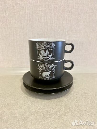 Набор чайный на металлической подставке лофт