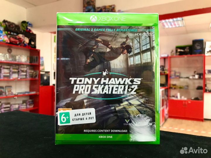 Диск Xbox One Tony Hawk's Pro Skater 1+2 (Новый)