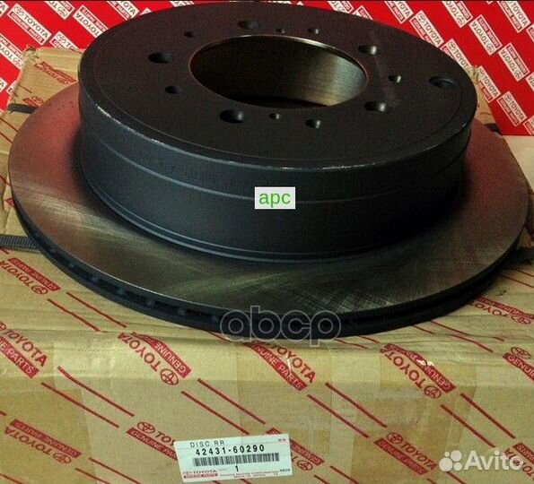 Диск тормозной задний LC200 LX570 07 4243160290